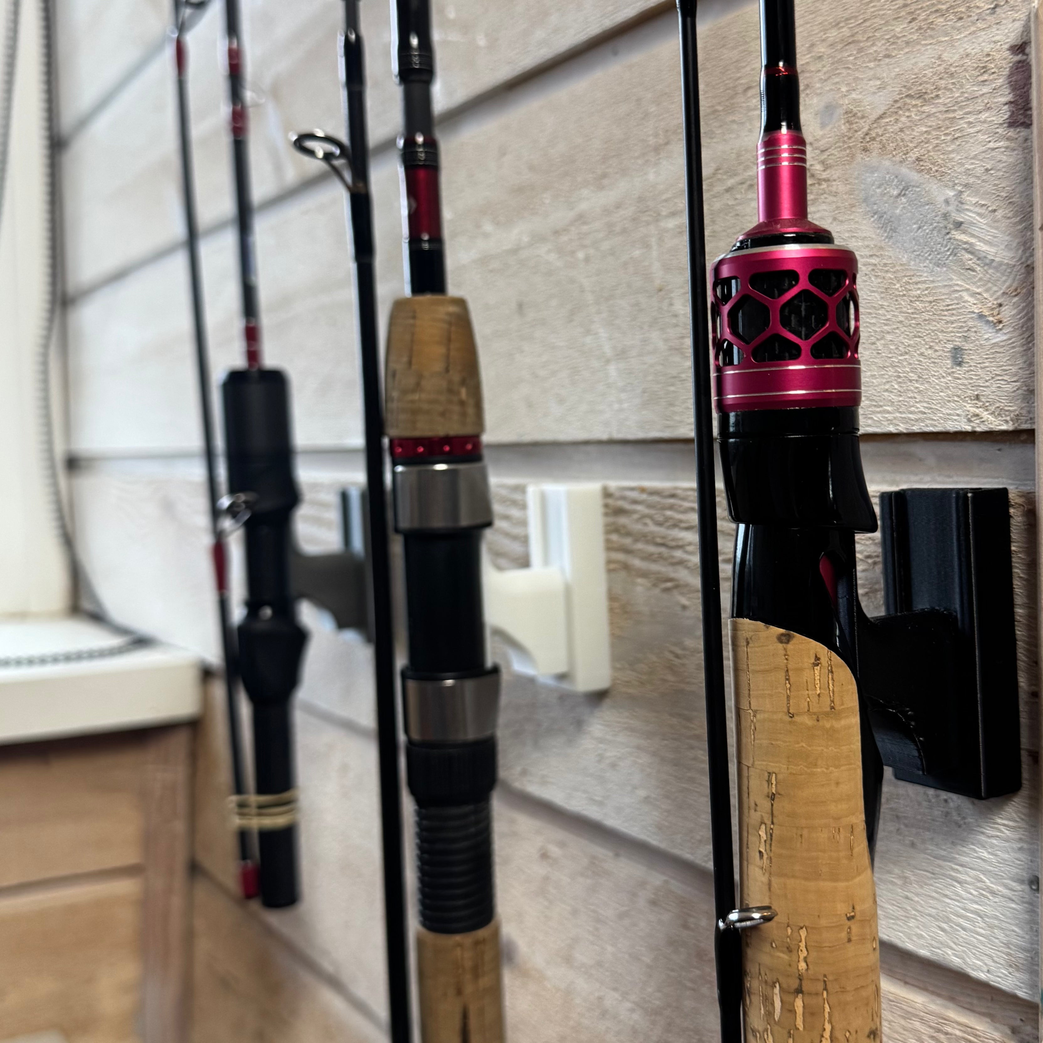 Fishing Rod Wall Rack Universal Rod Holder for Wall, Ceiling & Vertical Storage Lukic Fishing Fishing Rod Wall Rack Universal Rod Holder for Wall, Ceiling & Vertical Storage Lukic Fishing