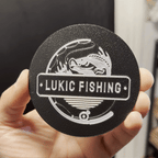 Coaster for glass and mugs - Lukic Fishing Silver