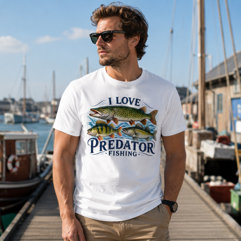 I Love Predator Fishing T-Shirt
