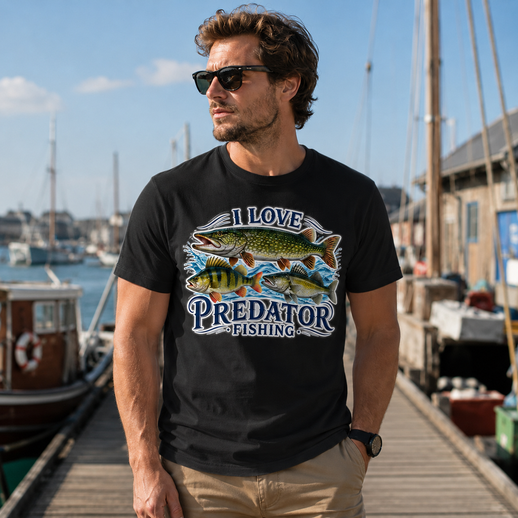 I Love Predator Fishing T-Shirt