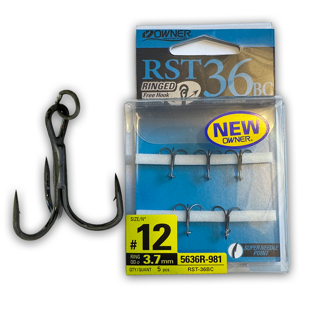 Owner RST-36BC Ringed Treble Hooks